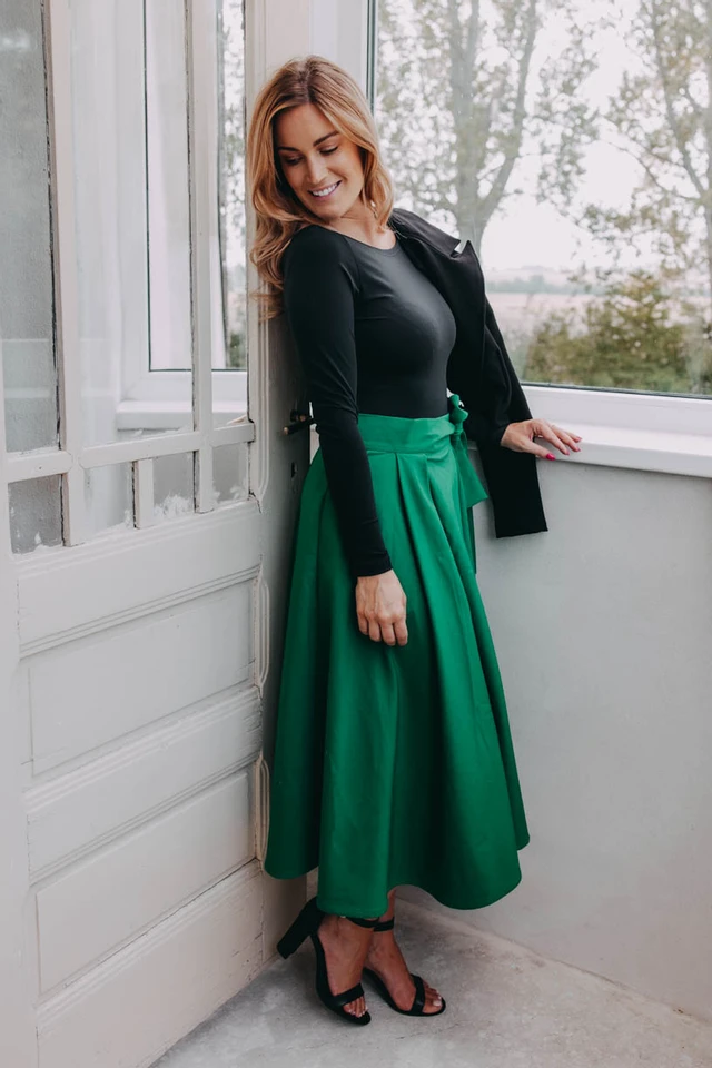 Nikča má na sebe pri svojej výške 164 cm veľkosť XS.