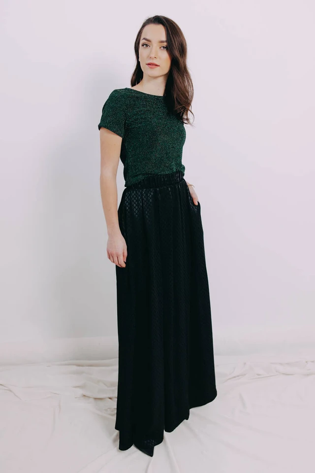 Kačka má na sebe pri svojej výške 170 cm veľkosť XS.