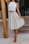 Sukňa Malkia Boho Short Ecru