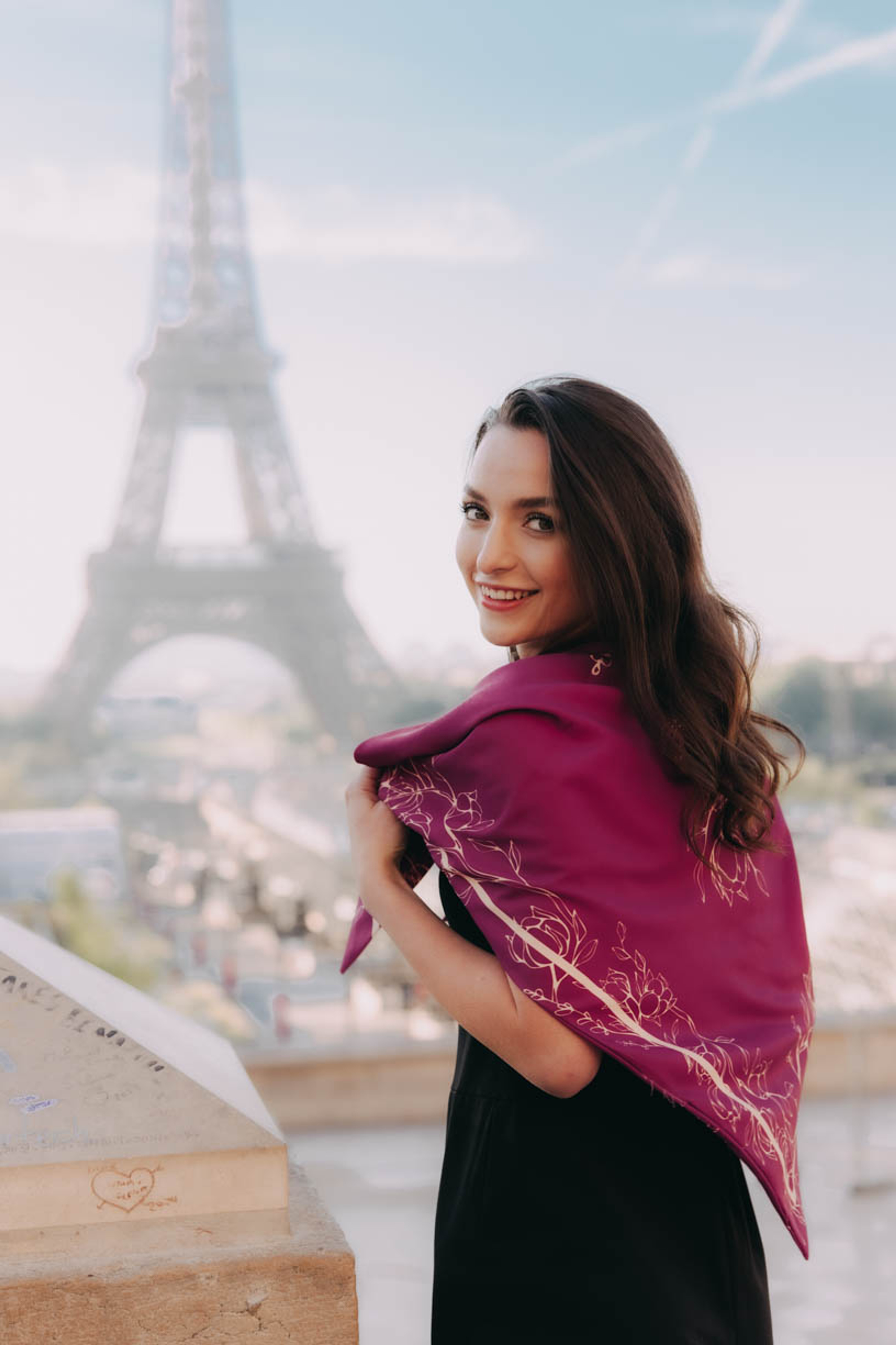 Šatka Purple Paris