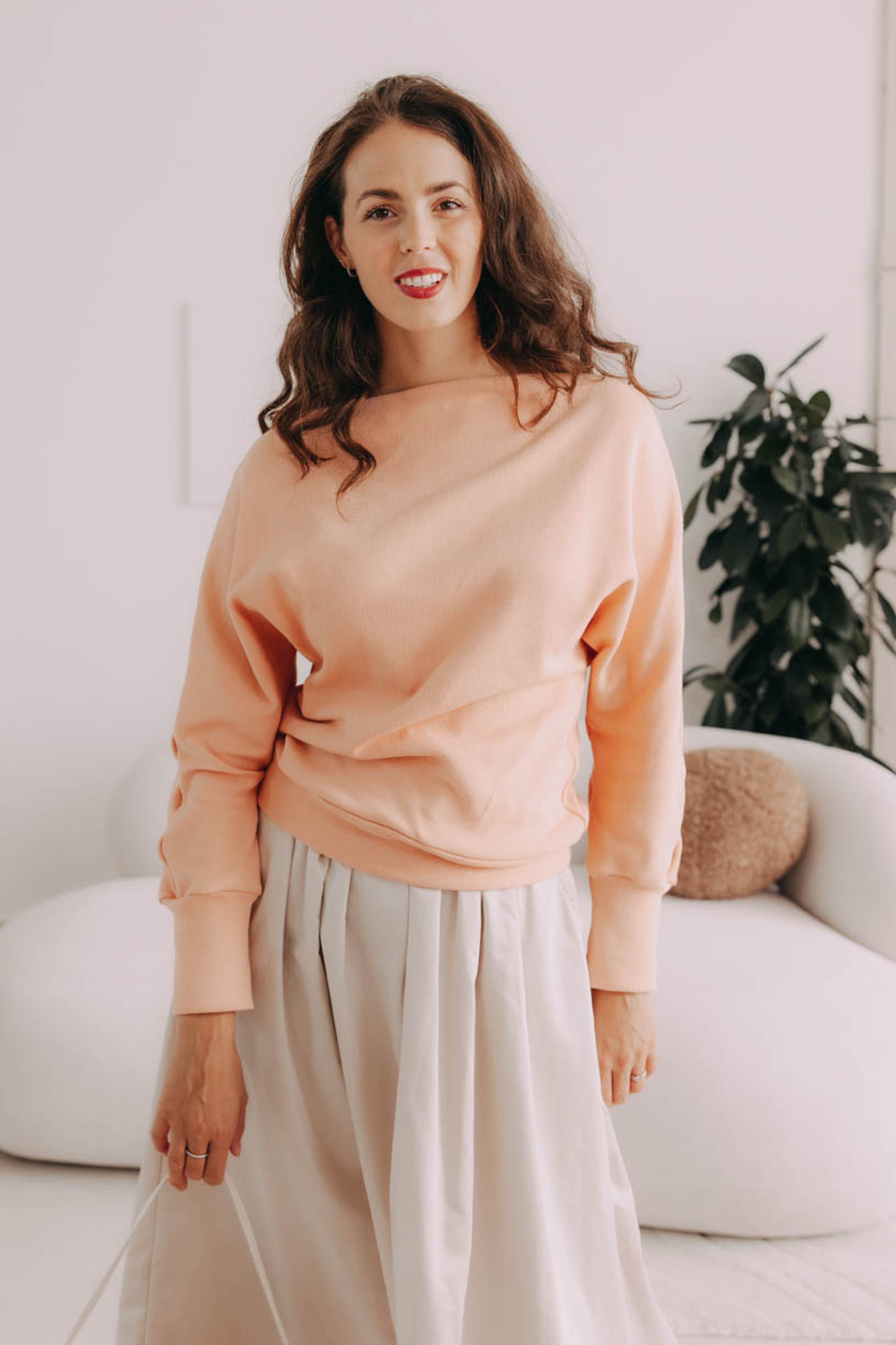 Sveter Tenen Peach