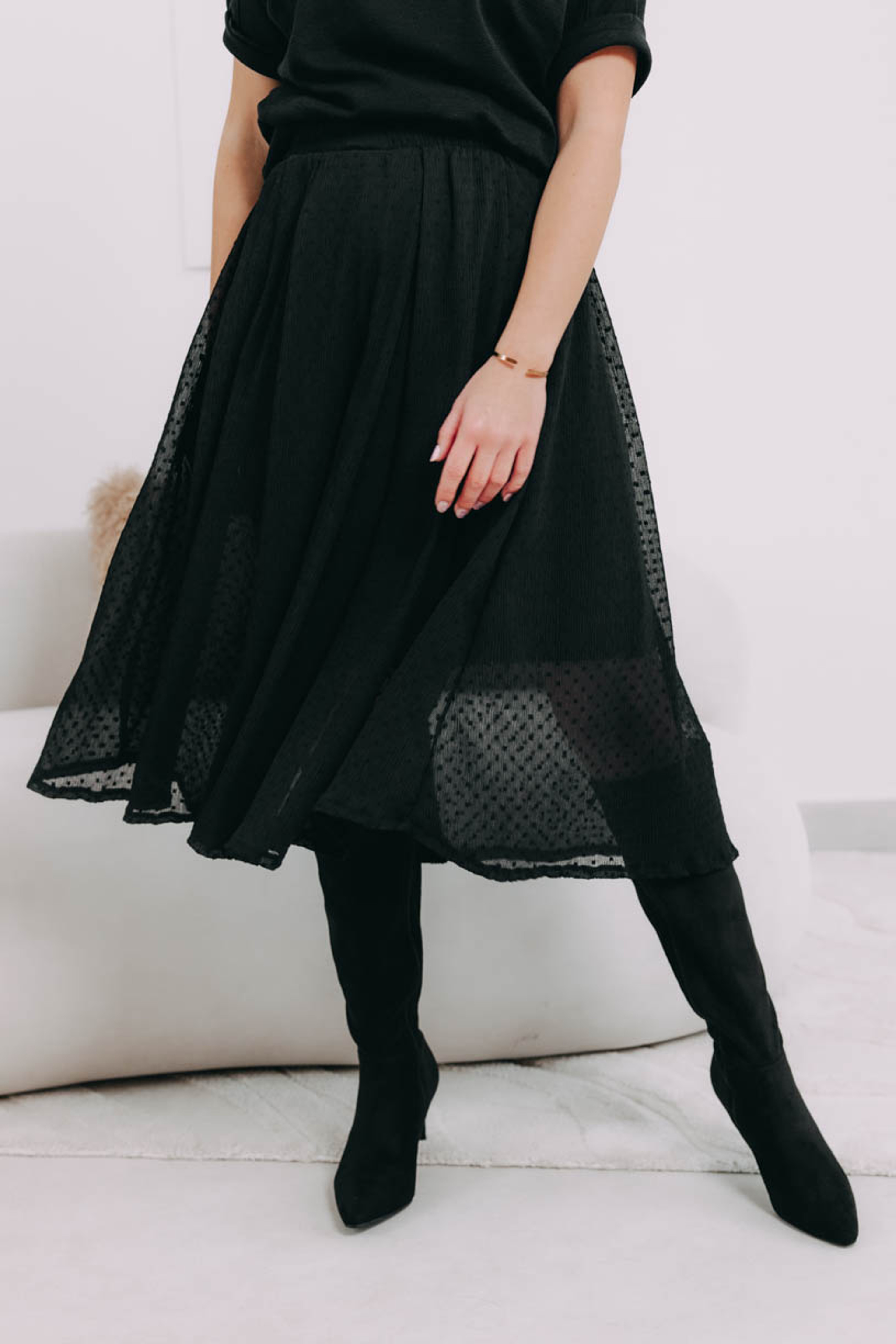 Sukňa Zoraya Black Dott