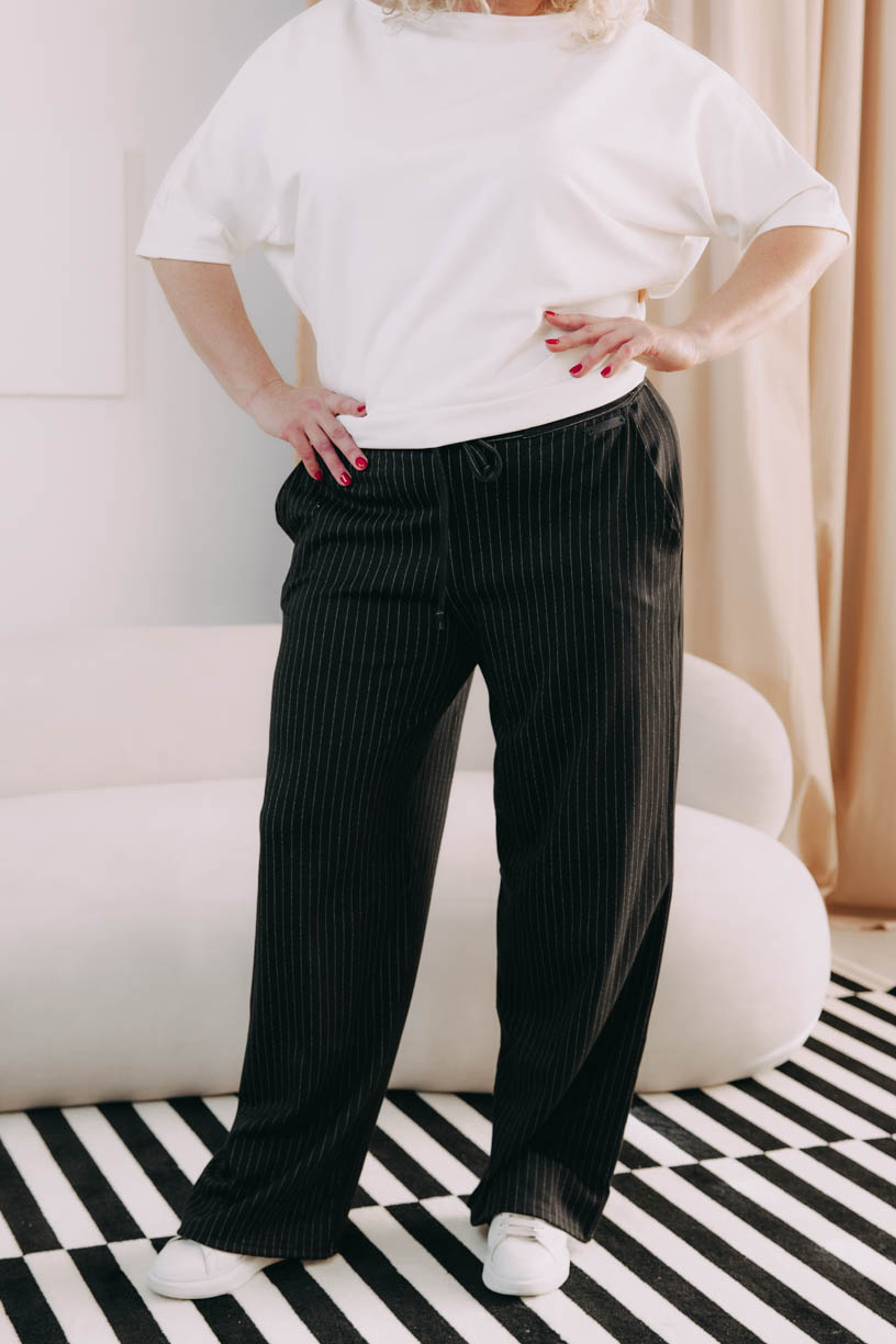 Nohavice Black Stripe Plus