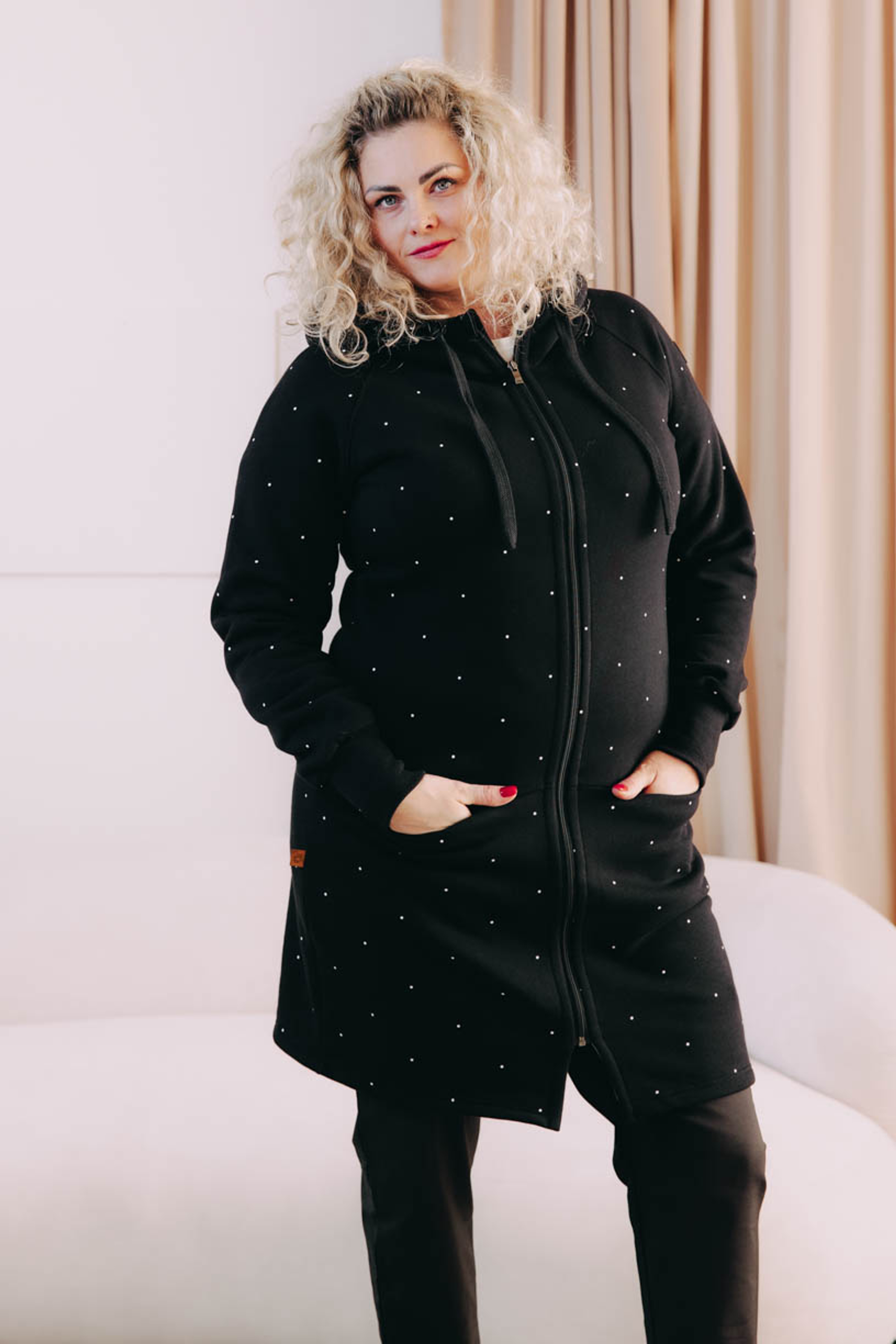 Kabátik Lerato Black Dott Plus