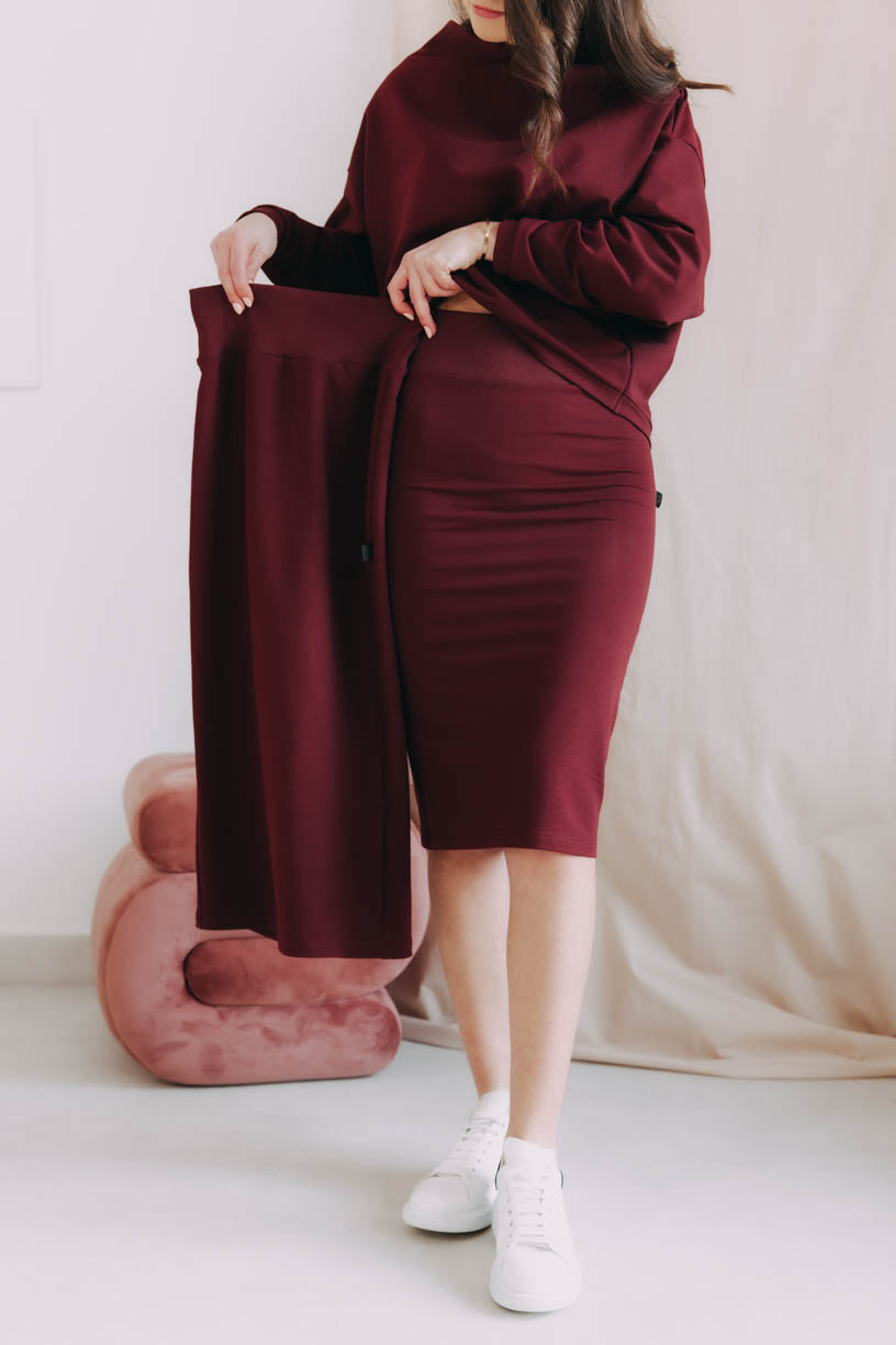 Sukňa Amara Short Bordo