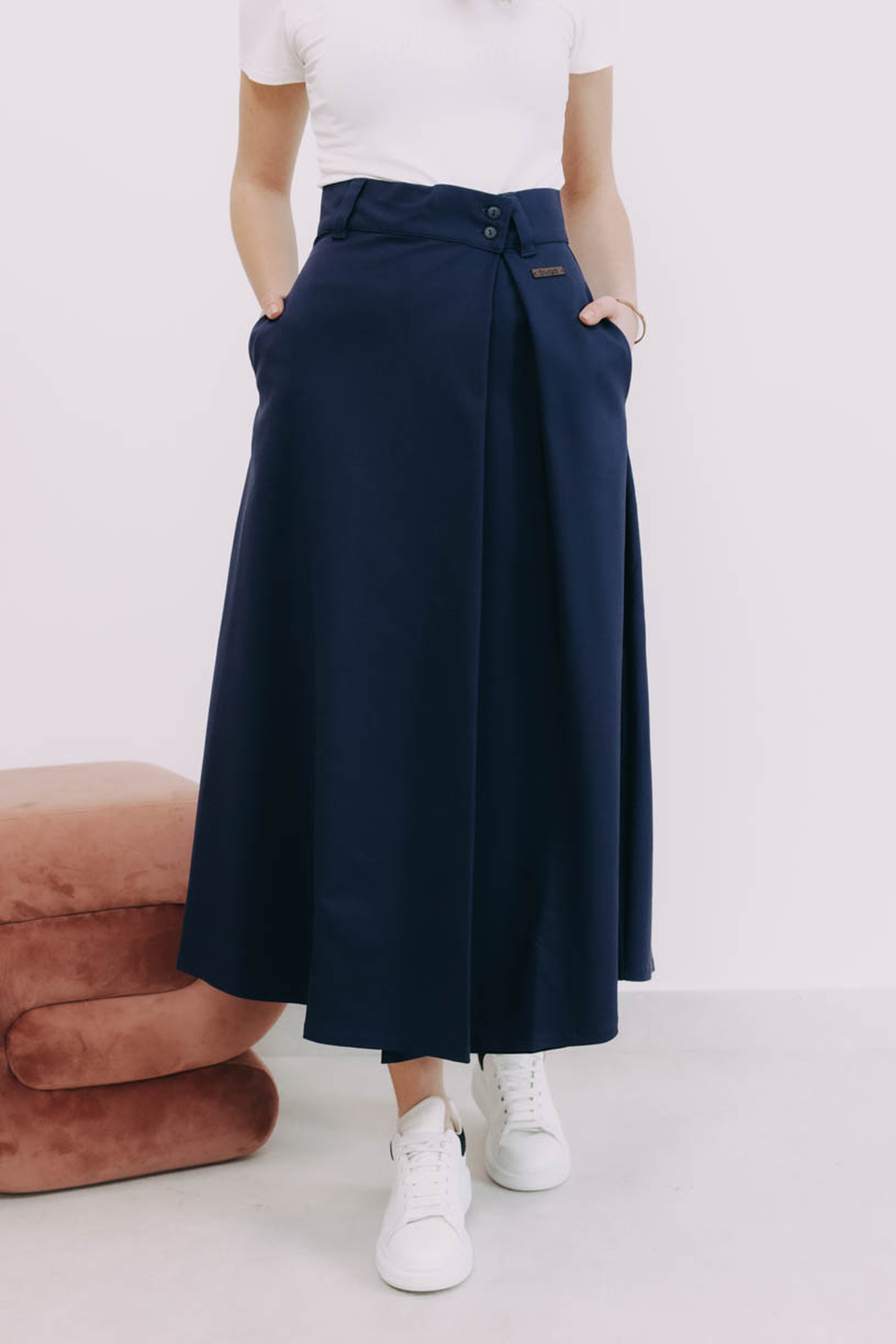 Sukňa Luo Navy