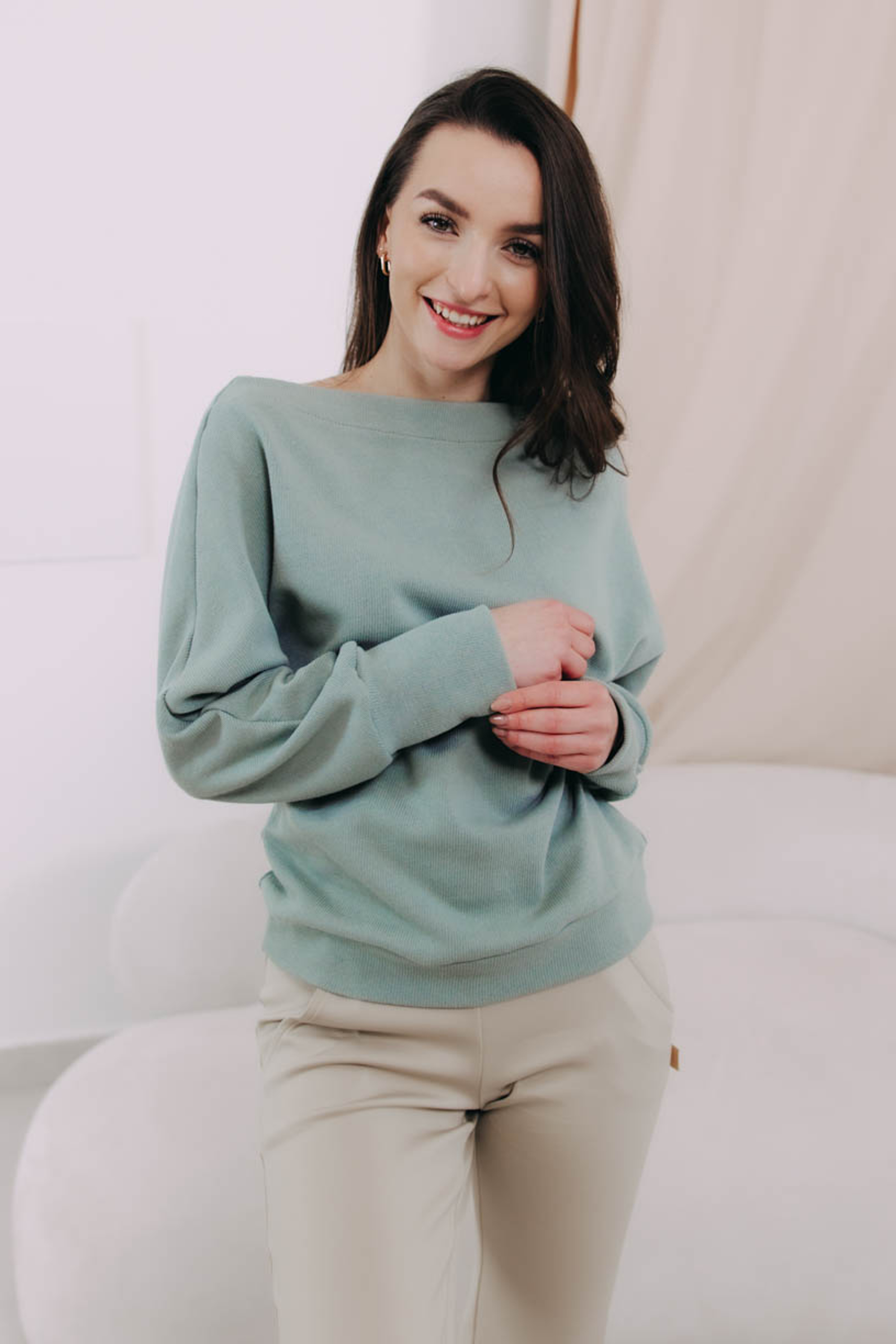 Sveter Tenen Olive