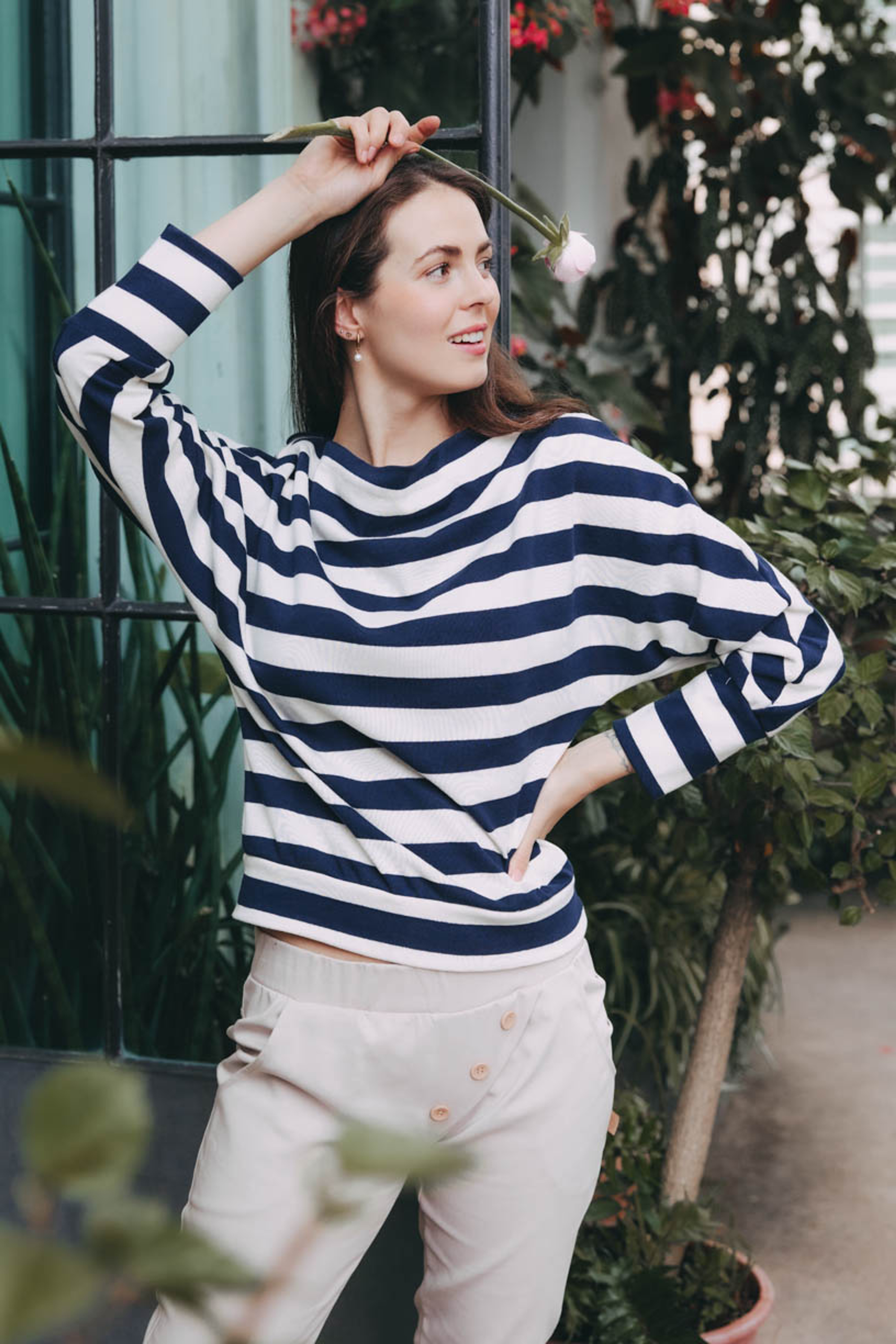 Sveter Mvua Navy Stripe Pure