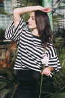 Top Nuru Black Stripe