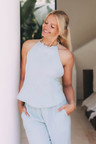 Top Vaiva Mousseline Mint