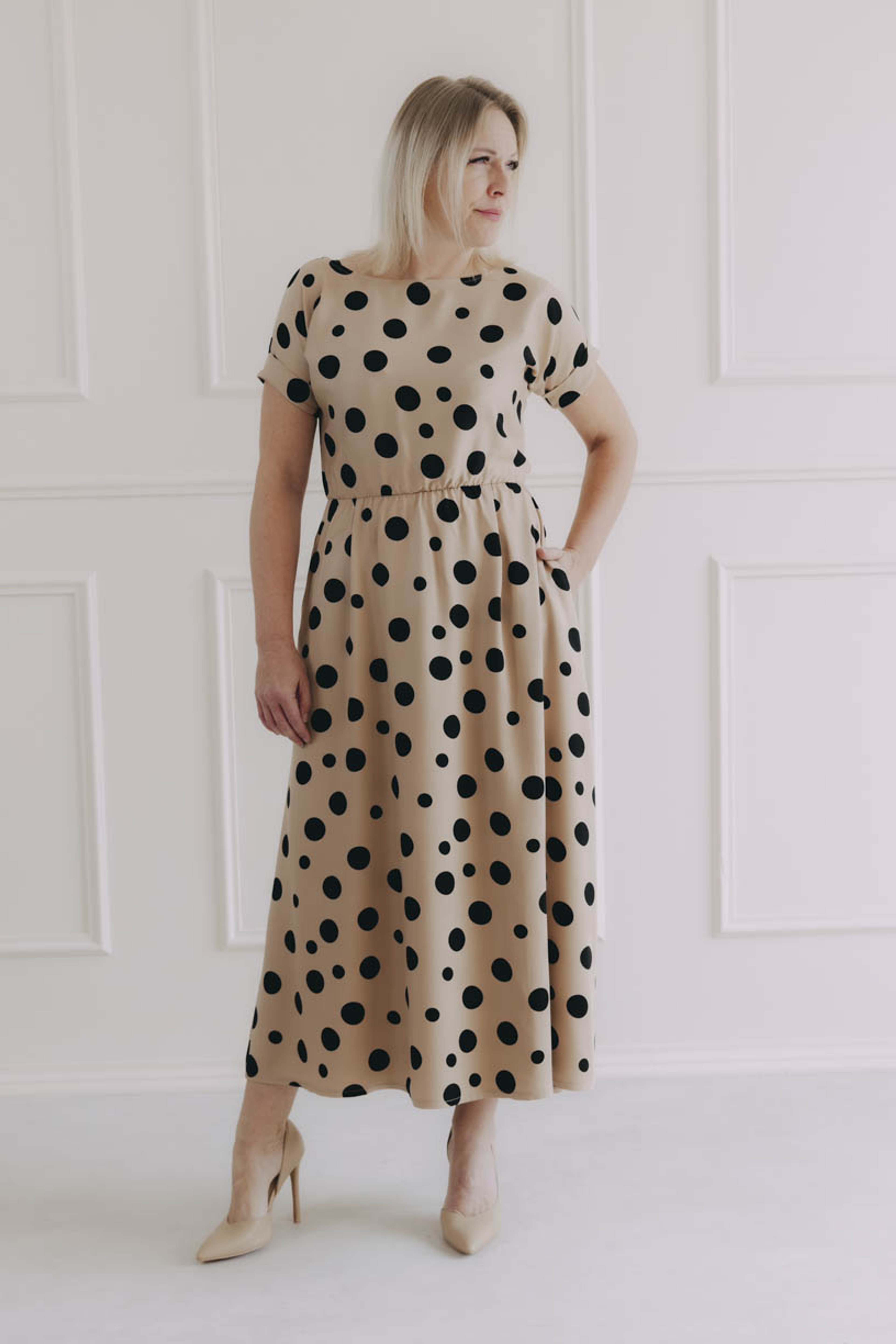 Šaty Boho Black Dott