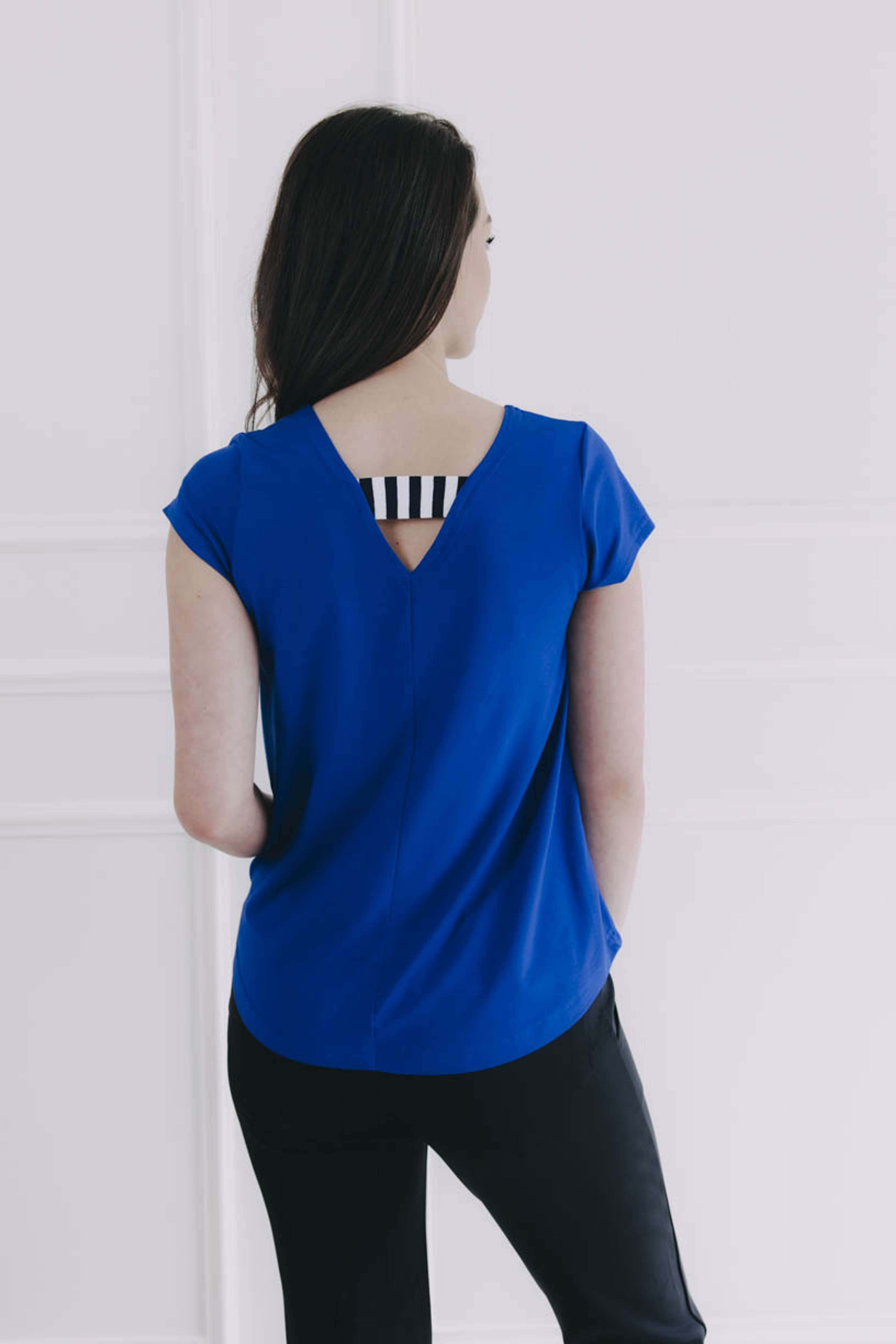 Tričko Eluid Royal Blue Stripe