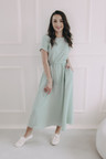 Šaty Boho Mousseline Mint