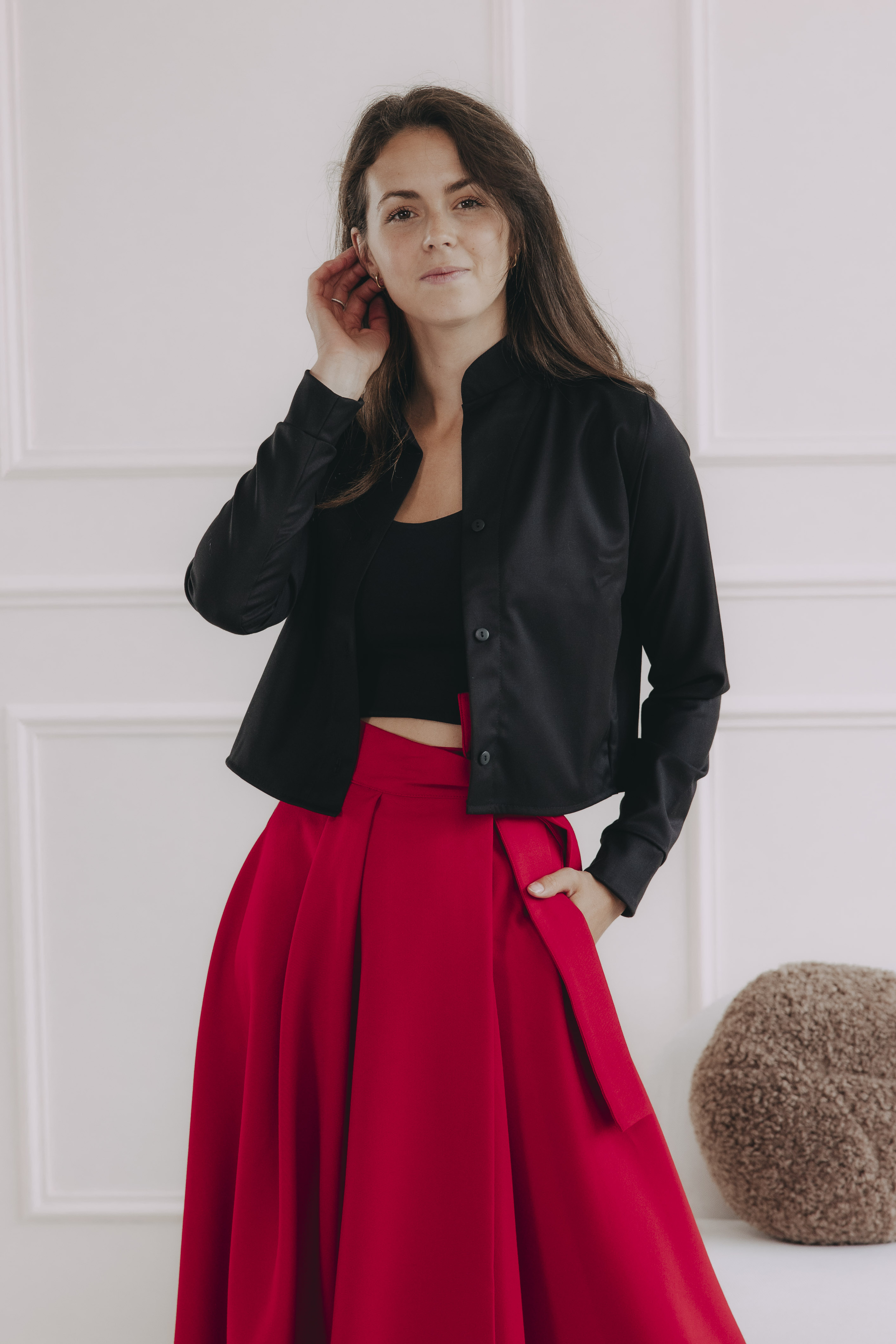 Košeľa Tawia Short Black