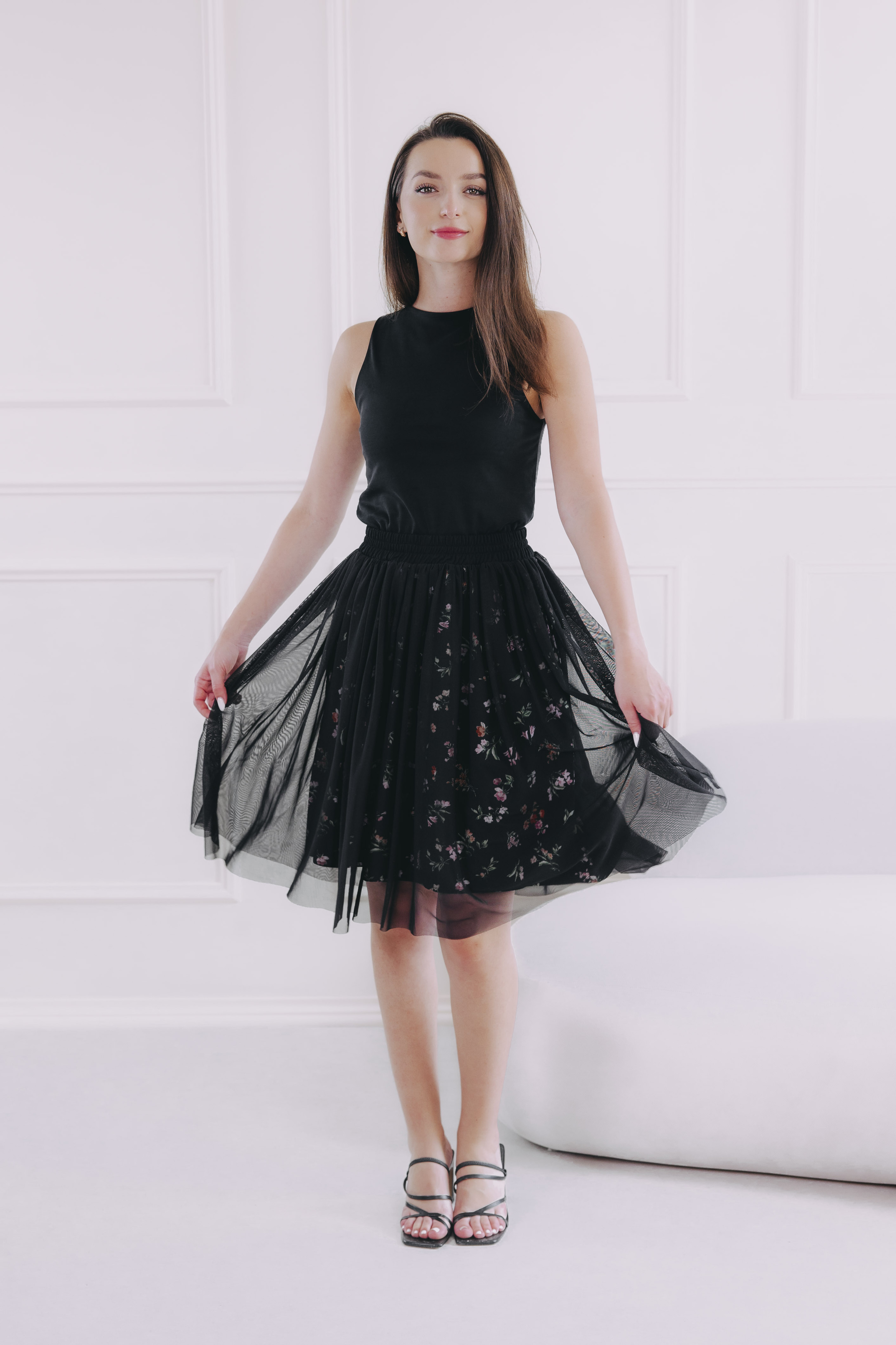 Sukňa Tia Short Black Flo