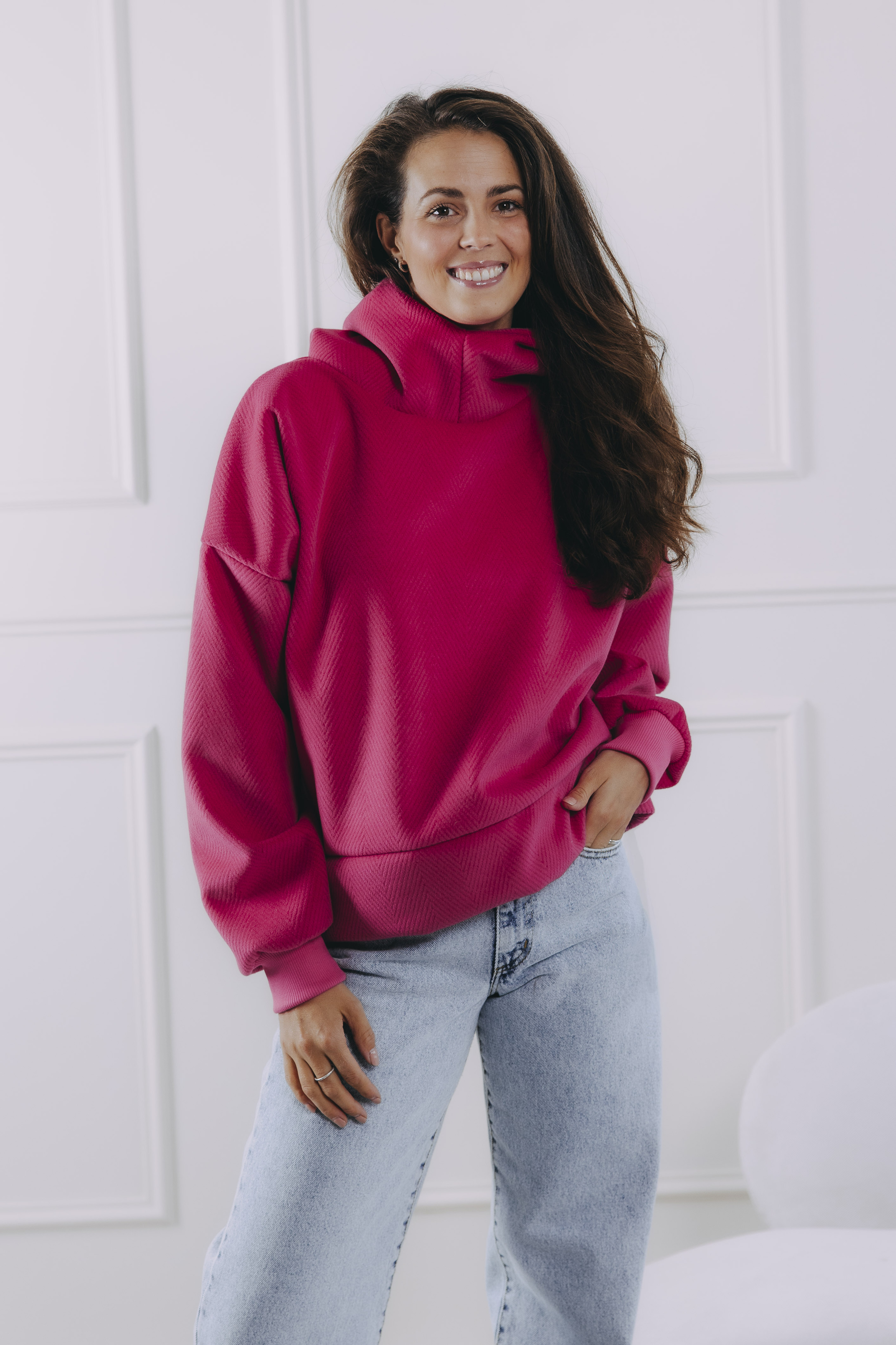 Mikina Moussa Hot Pink